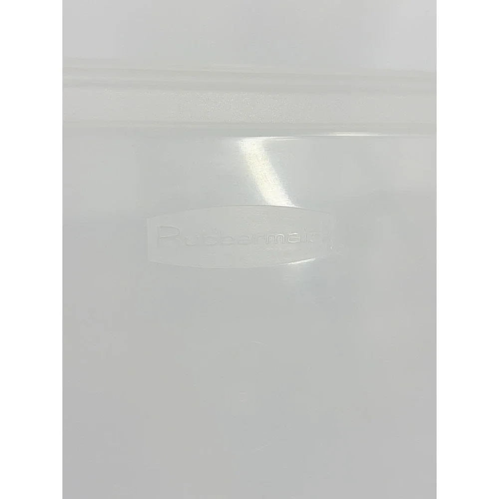 Vintage Rubbermaid Keepers 0286 Snap Storage Container Box Clear Box White Lid